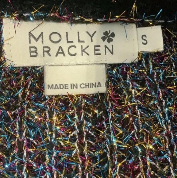 Multicolor Sparkle Wrap Sweater - Picture 8 of 10